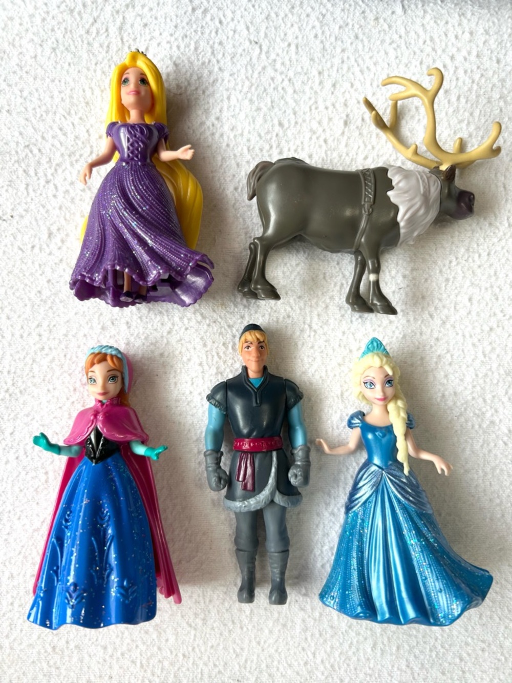 Disney Frozen Polly Pocket Magic Clip Magiclip Anna Elsa Kristoff Sven Rapunzel